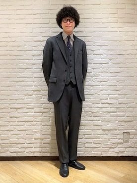 SUIT SQUAREさん(メンズ・182cm)の冬コーディネート