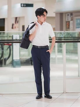 「SUIT SQUARE（スーツスクエア）のアイテム」を使った、SUIT SQUAREさん（メンズ・174cm）の夏コーディネート