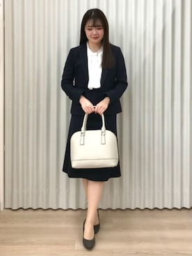 「AOYAMA（アオヤマ）のアイテム」を使った、SUIT SQUAREさん（レディース・163cm）の冬コーディネート