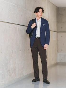 「ACE（エース）のアイテム」を使った、SUIT SQUAREさん（メンズ・186cm）の冬コーディネート