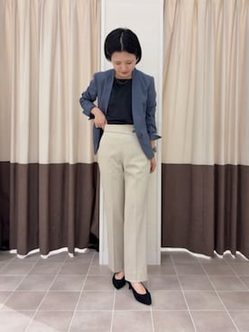 「アイテム（スーツジャケット）」を使った、SUIT SQUAREさん（レディース・158cm）の冬コーディネート