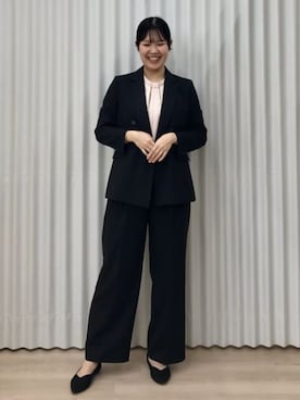「アイテム（スーツジャケット）」を使った、SUIT SQUAREさん（レディース・170cm）の冬コーディネート