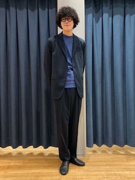 「アイテム（Tシャツ/カットソー）」を使った、SUIT SQUAREさん（メンズ・182cm）の冬コーディネート