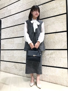 SUIT SQUAREさん（レディース・157cm）の冬コーディネート