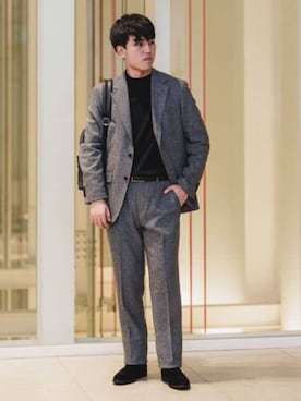 SUIT SQUAREさん（メンズ・173cm）の冬コーディネート