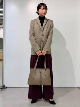 SUIT SQUAREさん（レディース・163cm）の冬コーディネート