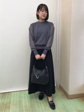 「AOYAMA（アオヤマ）のアイテム」を使った、SUIT SQUAREさん（レディース・148cm）の冬コーディネート