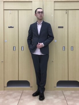 「通勤」｜SUIT SQUAREさん（メンズ・187cm）の春コーディネート