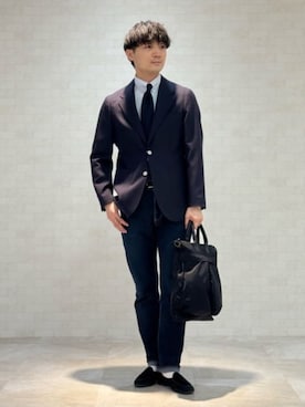 「通勤」｜SUIT SQUAREさん（メンズ・175cm）の春コーディネート