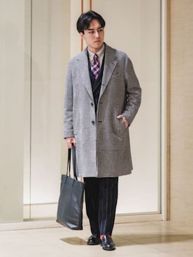 SUIT SQUAREさん（メンズ・173cm）の冬コーディネート