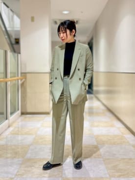 「SUIT SQUARE（スーツスクエア）のアイテム」を使った、SUIT SQUAREさん（レディース・155cm）の春コーディネート