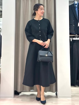 「アイテム（セットアップ）」を使った、SUIT SQUAREさん（レディース・170cm）の冬コーディネート