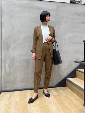 「アイテム（スーツセット）」を使った、SUIT SQUAREさん（レディース・161cm）の冬コーディネート