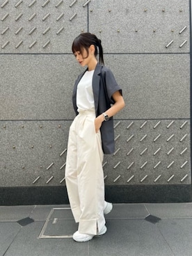 「SUIT SQUARE（スーツスクエア）のアイテム」を使った、SUIT SQUAREさん（レディース・161cm）の春コーディネート