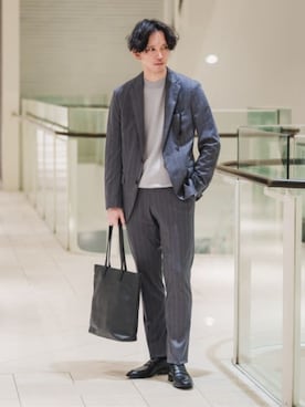 SUIT SQUAREさん（メンズ・186cm）の冬コーディネート