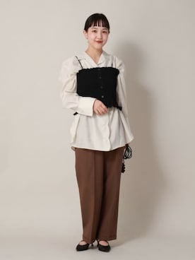 「CIS.（シス）のアイテム」を使った、SUIT SQUAREさん（レディース・155cm）の冬コーディネート