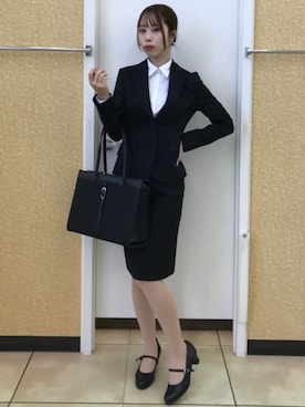 「アイテム（スーツジャケット）」を使った、SUIT SQUAREさん（レディース・161cm）の冬コーディネート