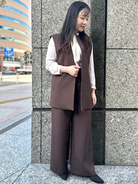 SUIT SQUAREさん（レディース・154cm）の冬コーディネート