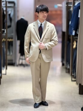 「SUIT SQUARE（スーツスクエア）のアイテム」を使った、SUIT SQUAREさん（メンズ・175cm）の冬コーディネート