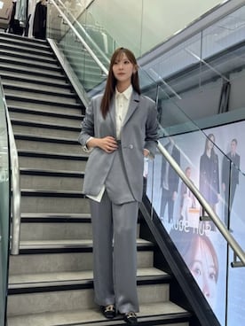 「CIS.（シス）のアイテム」を使った、SUIT SQUAREさん（レディース・163cm）の冬コーディネート