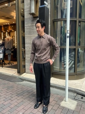 SUIT SQUAREさん（メンズ・179cm）の冬コーディネート