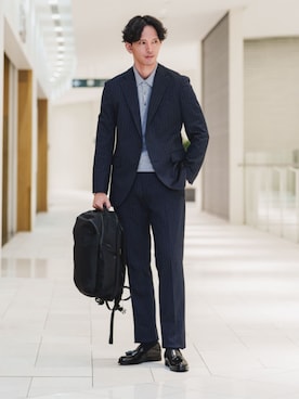 「ACE（エース）のアイテム」を使った、SUIT SQUAREさん（メンズ・186cm）の冬コーディネート