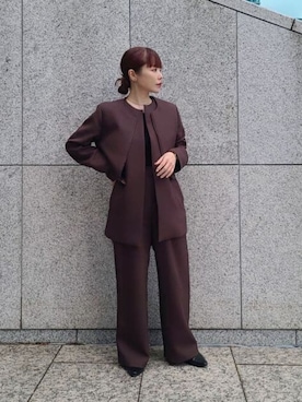 SUIT SQUAREさん（レディース・156cm）の冬コーディネート