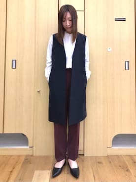 「AOYAMA（アオヤマ）のアイテム」を使った、SUIT SQUAREさん（レディース・155cm）の春コーディネート