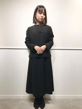 「アイテム（フォーマルスーツ/小物）」を使った、SUIT SQUAREさん（レディース・151cm）の冬コーディネート