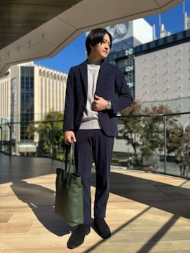 SUIT SQUAREさん（メンズ・166cm）の冬コーディネート