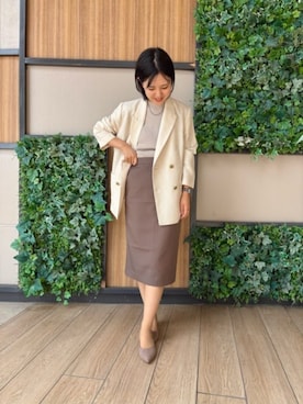 SUIT SQUAREさん（レディース・158cm）の冬コーディネート