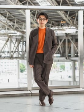 SUIT SQUAREさん（メンズ・170cm）の冬コーディネート