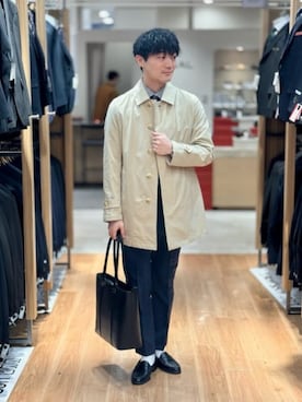 「SUIT SQUARE（スーツスクエア）のアイテム」を使った、SUIT SQUAREさん（メンズ・175cm）の冬コーディネート