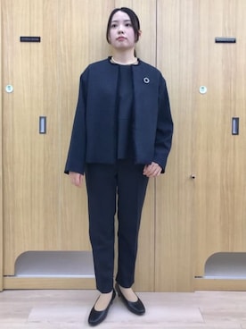 「アイテム（スーツセット）」を使った、SUIT SQUAREさん（レディース・159cm）の冬コーディネート