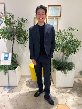 「SUIT SQUARE（スーツスクエア）のアイテム」を使った、SUIT SQUAREさん（メンズ・177cm）の春コーディネート