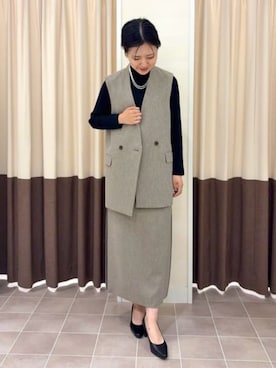 SUIT SQUAREさん（レディース・158cm）の冬コーディネート