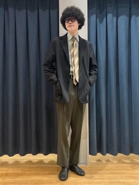 「通勤」｜SUIT SQUAREさん（メンズ・182cm）の春コーディネート