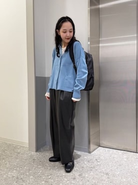 「ACE（エース）のアイテム」を使った、SUIT SQUAREさん（レディース・155cm）の冬コーディネート