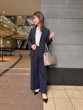 「通勤」｜SUIT SQUAREさん（レディース・160cm）の春コーディネート