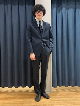 「アイテム（スーツセット）」を使った、SUIT SQUAREさん（メンズ・182cm）の冬コーディネート