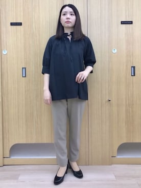 「AOYAMA（アオヤマ）のアイテム」を使った、SUIT SQUAREさん（レディース・159cm）の春コーディネート