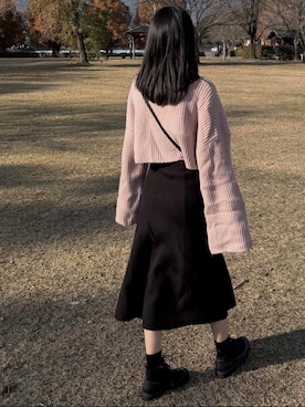 「ABC-MART（エービーシーマート）のアイテム」を使った、sona's closetさん（レディース・156cm）の冬コーディネート