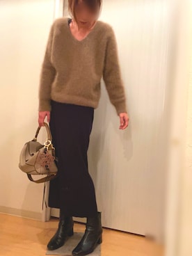 「plage（プラージュ）のアイテム（その他アウター）」を使った、mee☆さん（レディース・160cm）の冬コーディネート