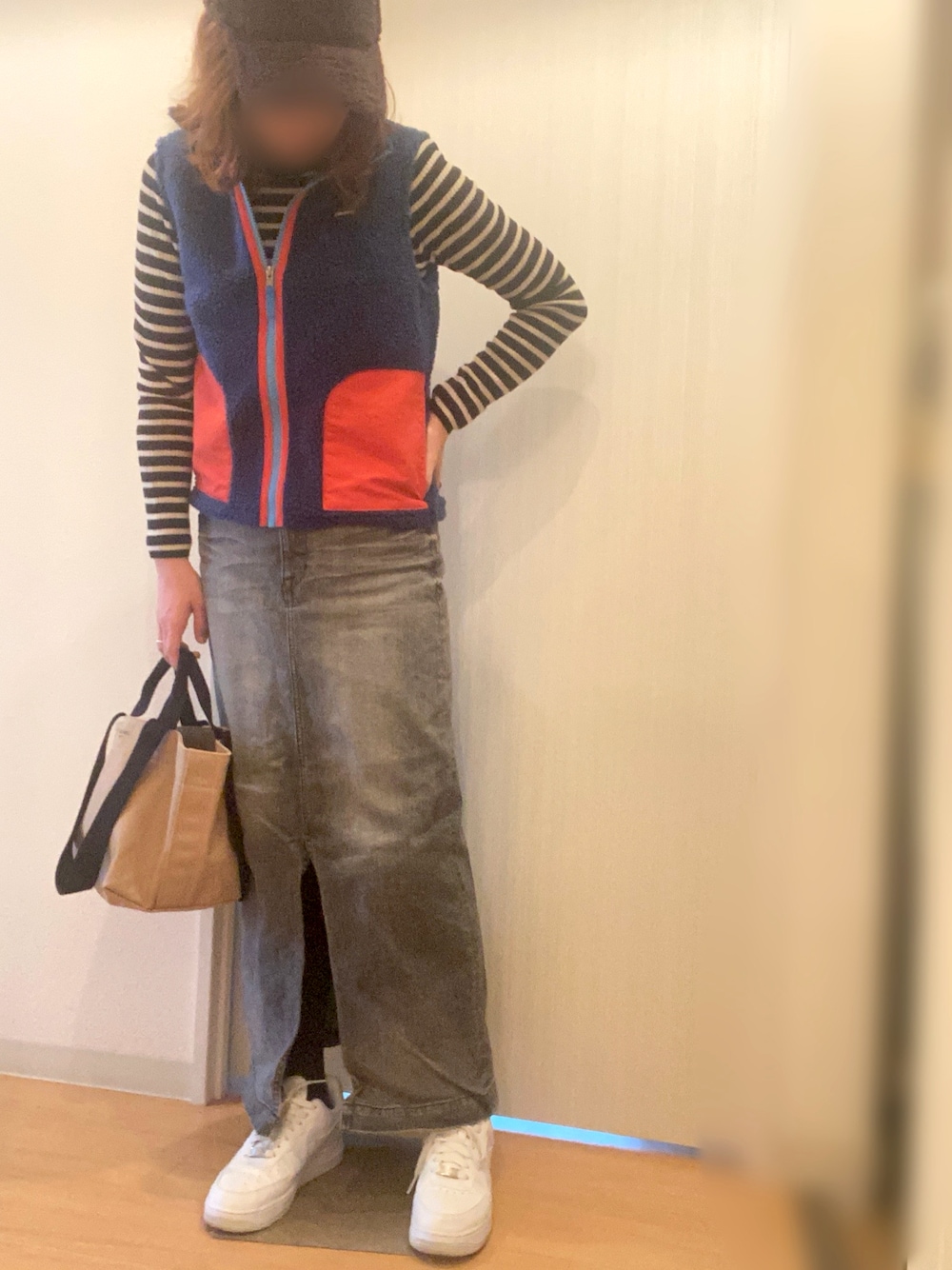 人気商品【YANUK】M/スリット ロングスカート/ 57183039/デニット