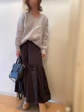 「STUDIOUS（ステュディオス）のアイテム（その他アウター）」を使った、mee☆さん（レディース・160cm）の冬コーディネート