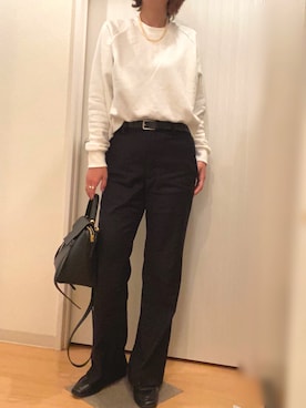 「CLANE（クラネ）のアイテム（その他トップス）」を使った、mee☆さん（レディース・160cm）の春コーディネート