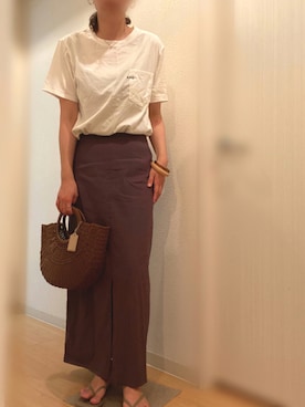 「MODE ROBE（モードローブ）のアイテム（アクセサリー）」を使った、mee☆さん（レディース・160cm）の夏コーディネート