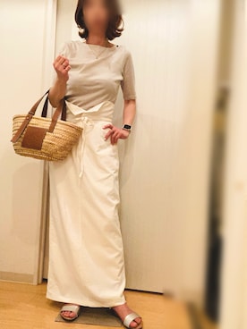 「アイテム（リング）」を使った、mee☆さん（レディース・160cm）の夏コーディネート