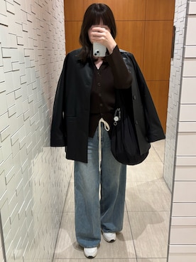 「アイテム（その他アウター）」を使った、yuko☻さん（レディース・167cm）の秋コーディネート