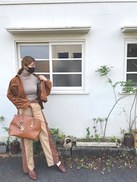 「CIEL'AIR（シエルエアー）のアイテム」を使った、mikumikuさん（レディース・170cm）の秋コーディネート